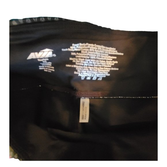 Avia Athletic Leggings Womans Pants Ankle Length Black Pink Floral 3X JJ3098 - Picture 4 of 10